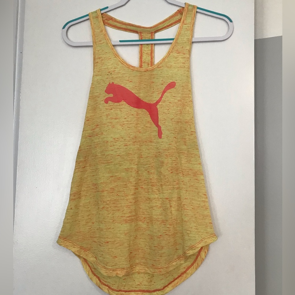 Yellow Puma Stringer Tank Top | Women’s Size Medium